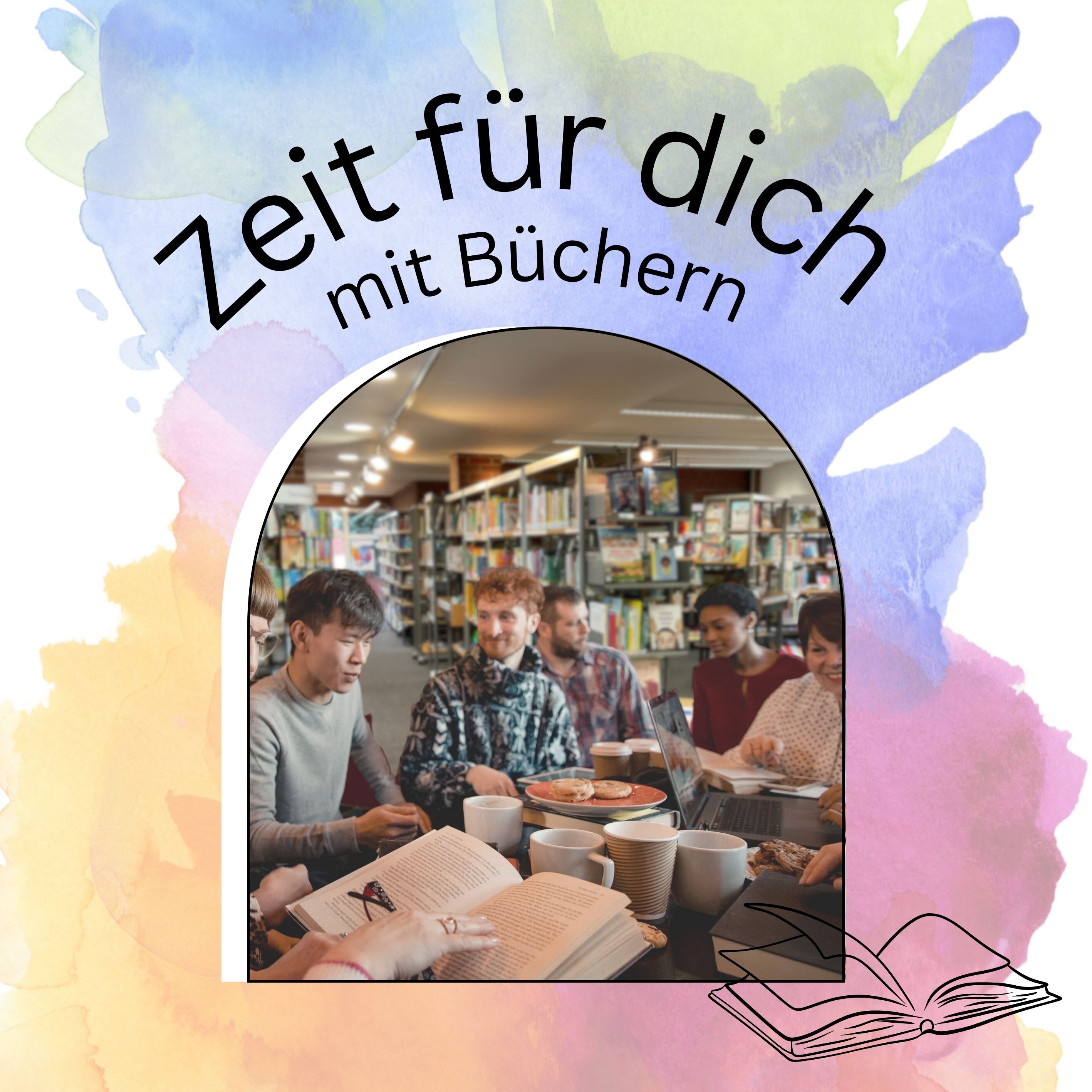 Zeit für dich mit Büchern