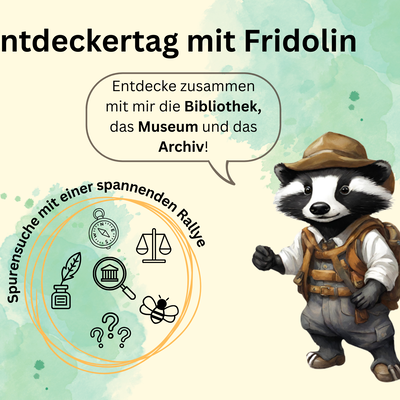Motiv Entdeckertag mit Fridolin Motiv Entdeckertag mit Fridolin